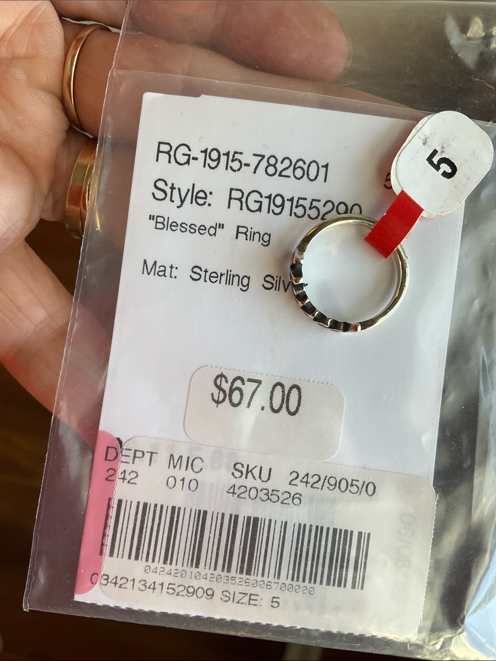 New James Avery Blessed ring - Picture 6 of 6